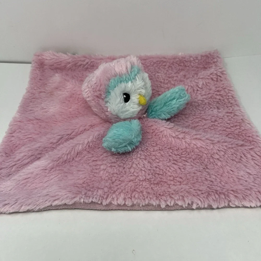 Baby Bass Pro‎ Shops Owl Lovey pink Security lovies bird plush stuffed Animal